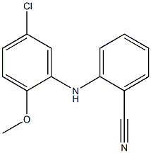 2-[(5-chloro-2-methoxyphenyl)amino]benzonitrile Struktur