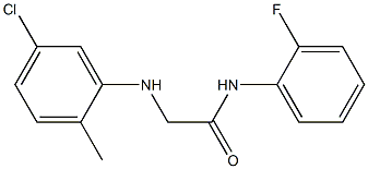 2-[(5-chloro-2-methylphenyl)amino]-N-(2-fluorophenyl)acetamide Struktur