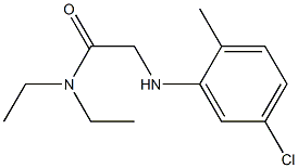 2-[(5-chloro-2-methylphenyl)amino]-N,N-diethylacetamide Struktur