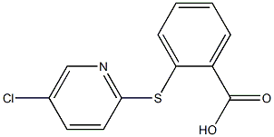 2-[(5-chloropyridin-2-yl)thio]benzoic acid Struktur