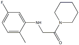 2-[(5-fluoro-2-methylphenyl)amino]-1-(piperidin-1-yl)ethan-1-one Struktur