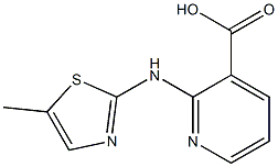 2-[(5-methyl-1,3-thiazol-2-yl)amino]pyridine-3-carboxylic acid Struktur