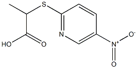 2-[(5-nitropyridin-2-yl)thio]propanoic acid Struktur