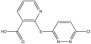 2-[(6-chloropyridazin-3-yl)thio]nicotinic acid Struktur