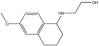 2-[(6-methoxy-1,2,3,4-tetrahydronaphthalen-1-yl)amino]ethan-1-ol Struktur