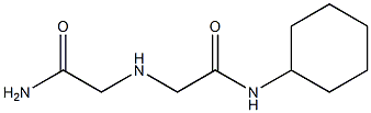 2-[(carbamoylmethyl)amino]-N-cyclohexylacetamide Struktur