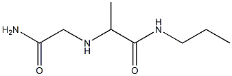 2-[(carbamoylmethyl)amino]-N-propylpropanamide Struktur