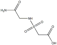 2-[(carbamoylmethyl)sulfamoyl]acetic acid Struktur