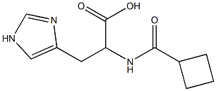 2-[(cyclobutylcarbonyl)amino]-3-(1H-imidazol-4-yl)propanoic acid Struktur