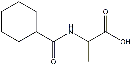 2-[(cyclohexylcarbonyl)amino]propanoic acid Struktur