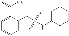 2-[(cyclohexylsulfamoyl)methyl]benzene-1-carbothioamide Struktur