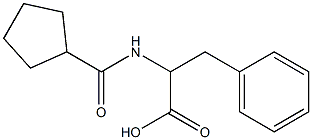 2-[(cyclopentylcarbonyl)amino]-3-phenylpropanoic acid Struktur