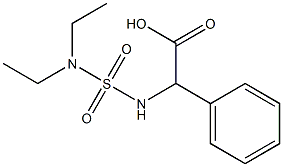 2-[(diethylsulfamoyl)amino]-2-phenylacetic acid Struktur