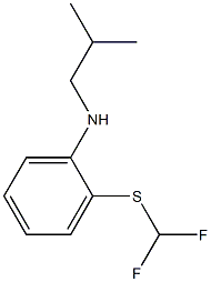 2-[(difluoromethyl)sulfanyl]-N-(2-methylpropyl)aniline Struktur