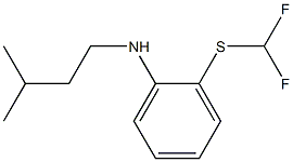 2-[(difluoromethyl)sulfanyl]-N-(3-methylbutyl)aniline Struktur