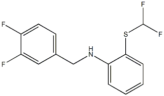 2-[(difluoromethyl)sulfanyl]-N-[(3,4-difluorophenyl)methyl]aniline Struktur