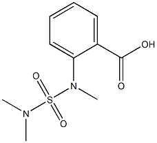 2-[(dimethylsulfamoyl)(methyl)amino]benzoic acid Struktur