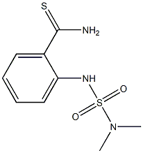 2-[(dimethylsulfamoyl)amino]benzene-1-carbothioamide Struktur