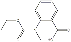 2-[(ethoxycarbonyl)(methyl)amino]benzoic acid Struktur