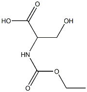 2-[(ethoxycarbonyl)amino]-3-hydroxypropanoic acid Struktur