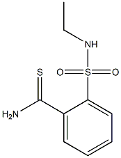 2-[(ethylamino)sulfonyl]benzenecarbothioamide Struktur