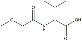 2-[(methoxyacetyl)amino]-3-methylbutanoic acid Struktur