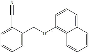 2-[(naphthalen-1-yloxy)methyl]benzonitrile Struktur