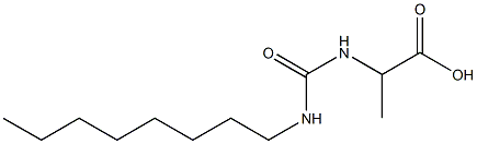 2-[(octylcarbamoyl)amino]propanoic acid Struktur