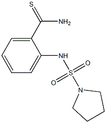 2-[(pyrrolidine-1-sulfonyl)amino]benzene-1-carbothioamide Struktur