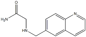 2-[(quinolin-6-ylmethyl)amino]acetamide Struktur