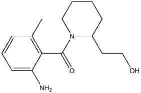 2-[1-(2-amino-6-methylbenzoyl)piperidin-2-yl]ethanol Struktur