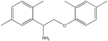 2-[1-amino-2-(2,4-dimethylphenoxy)ethyl]-1,4-dimethylbenzene Struktur