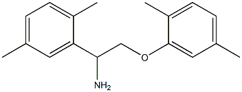 2-[1-amino-2-(2,5-dimethylphenoxy)ethyl]-1,4-dimethylbenzene Struktur