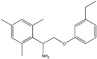 2-[1-amino-2-(3-ethylphenoxy)ethyl]-1,3,5-trimethylbenzene Struktur