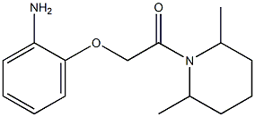 2-[2-(2,6-dimethylpiperidin-1-yl)-2-oxoethoxy]aniline Struktur