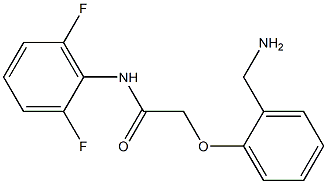 2-[2-(aminomethyl)phenoxy]-N-(2,6-difluorophenyl)acetamide Struktur