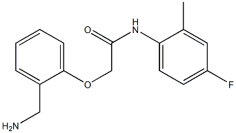 2-[2-(aminomethyl)phenoxy]-N-(4-fluoro-2-methylphenyl)acetamide Struktur