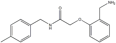 2-[2-(aminomethyl)phenoxy]-N-(4-methylbenzyl)acetamide Struktur