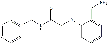 2-[2-(aminomethyl)phenoxy]-N-(pyridin-2-ylmethyl)acetamide Struktur