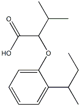 2-[2-(butan-2-yl)phenoxy]-3-methylbutanoic acid Struktur