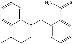 2-[2-(butan-2-yl)phenoxymethyl]benzene-1-carbothioamide Struktur