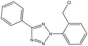 2-[2-(chloromethyl)phenyl]-5-phenyl-2H-1,2,3,4-tetrazole Struktur