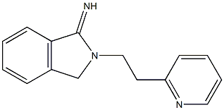 2-[2-(pyridin-2-yl)ethyl]-2,3-dihydro-1H-isoindol-1-imine Struktur