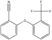 2-[2-(trifluoromethyl)phenoxy]benzonitrile Struktur