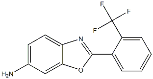 2-[2-(trifluoromethyl)phenyl]-1,3-benzoxazol-6-amine Struktur