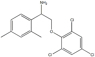 2-[2-amino-2-(2,4-dimethylphenyl)ethoxy]-1,3,5-trichlorobenzene Struktur