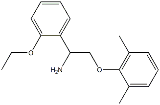 2-[2-amino-2-(2-ethoxyphenyl)ethoxy]-1,3-dimethylbenzene Struktur