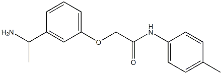 2-[3-(1-aminoethyl)phenoxy]-N-(4-methylphenyl)acetamide Struktur