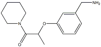 2-[3-(aminomethyl)phenoxy]-1-(piperidin-1-yl)propan-1-one Struktur