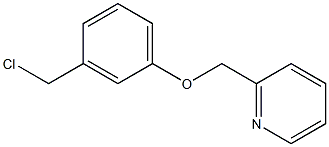 2-[3-(chloromethyl)phenoxymethyl]pyridine Struktur